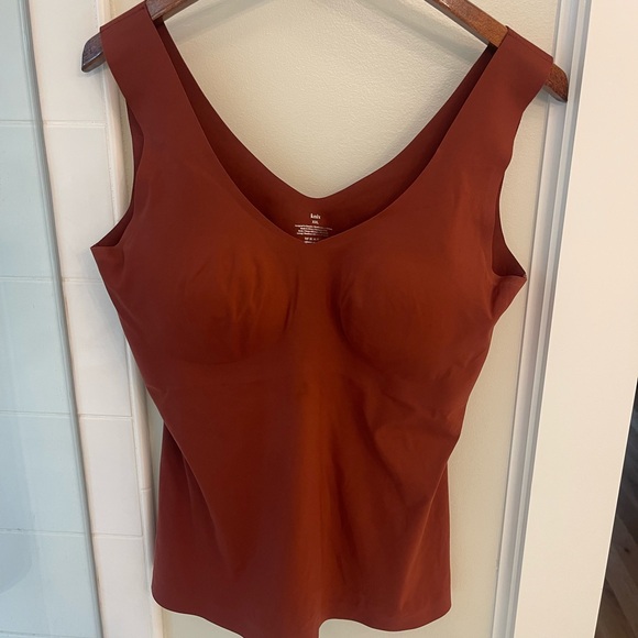 Knix LuxeLift Scoop Neck Tank size XXL reddish brown - Picture 2 of 8